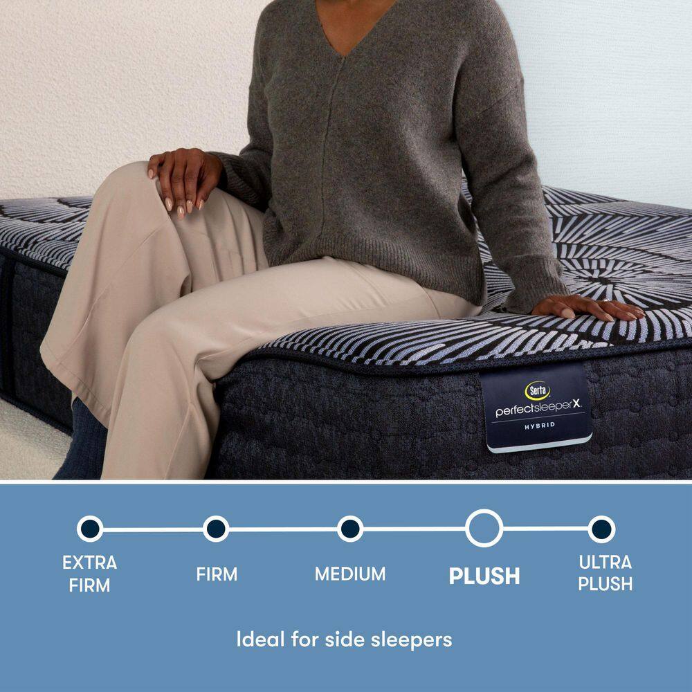 Kendall Plush Queen Hybrid Mattress with Gel Memory Foam