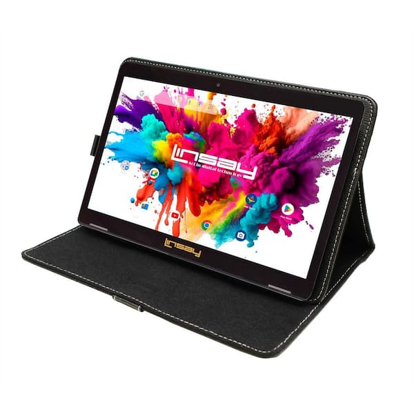 LINSAY 10.1 in. High End Octa Core Tablet 128GB Android 13 with