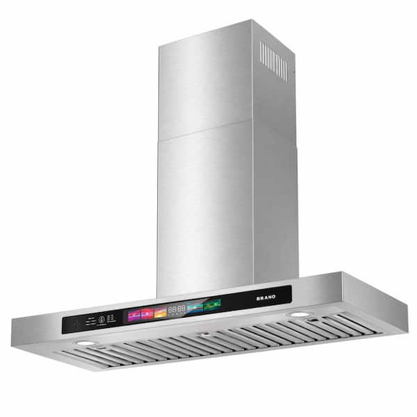 BRANO 30 in. 900 CFM Wall Mount Range Hood Stainless Steel with Voice and Gesture Control