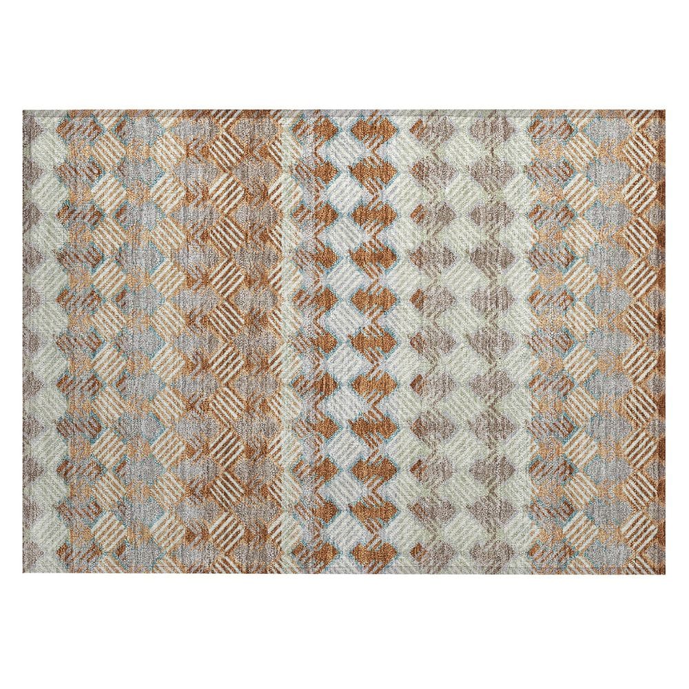 Chantille Machine Washable Indoor/Outdoor Abstract ACN2773 Paprika 3 ft. x 4 ft. Area Rug price history on PriceWatchPro