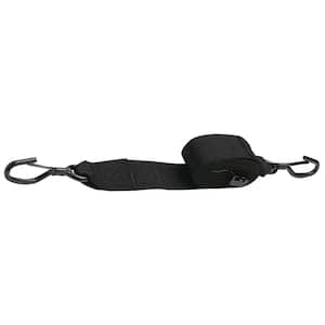 18 ft. Gunwale Trailer Tie Down Strap 2 in. W, Black