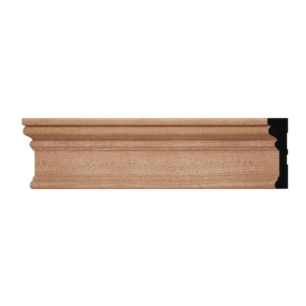 Ekena Millwork BRB3 0.69 in. D x 2.25 in. W x 6 in. L Wood (Sapele) Casing Sample