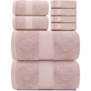 8-Piece Ivory 100% Combed Cotton Towel Set JONWK - The Home