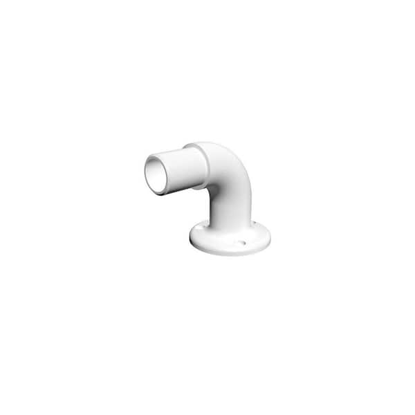 White Fine Textured Aluminum Return Bracket