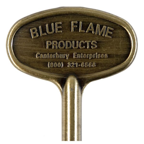 Blue Flame 8 in. Universal Gas Valve Key in Antique Brass