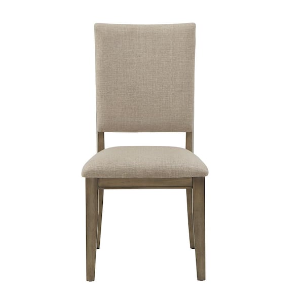 HomeSullivan Antique Beige Fabric Dining Chairs (Set of 2)
