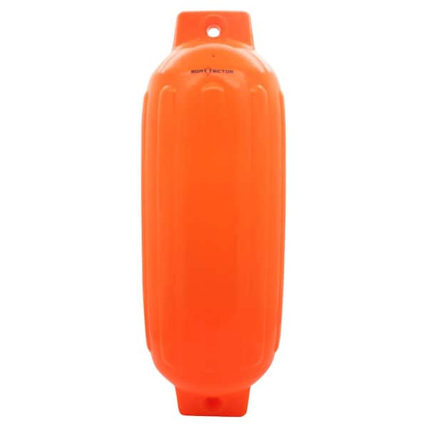 Extreme Max 10 in. x 30 in. BoatTector Inflatable Fender in Neon Orange