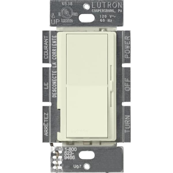 Diva Dimmer Switch for Magnetic Low Voltage, 450-Watt/Single-Pole or 3-Way, Biscuit (DVSCLV-603P-BI)