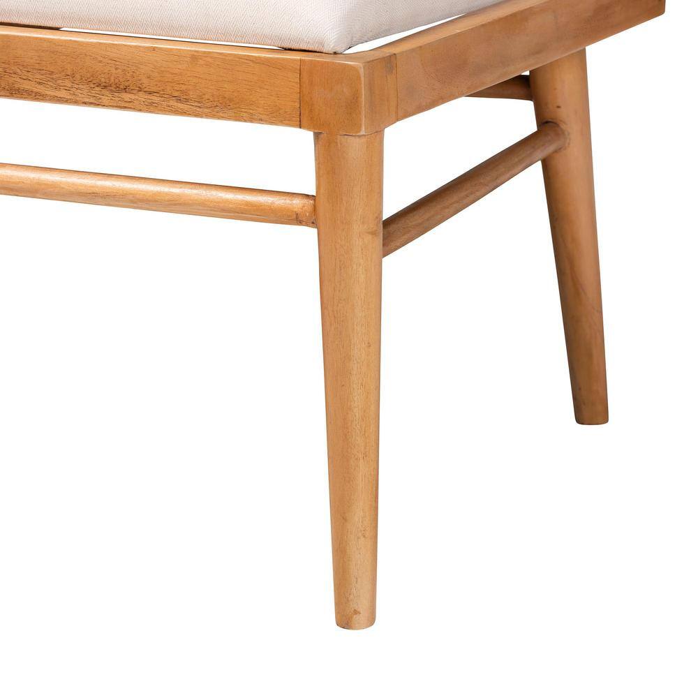 Denver Natural Seagrass and Acacia Wood 3-Piece Dining Nook Set