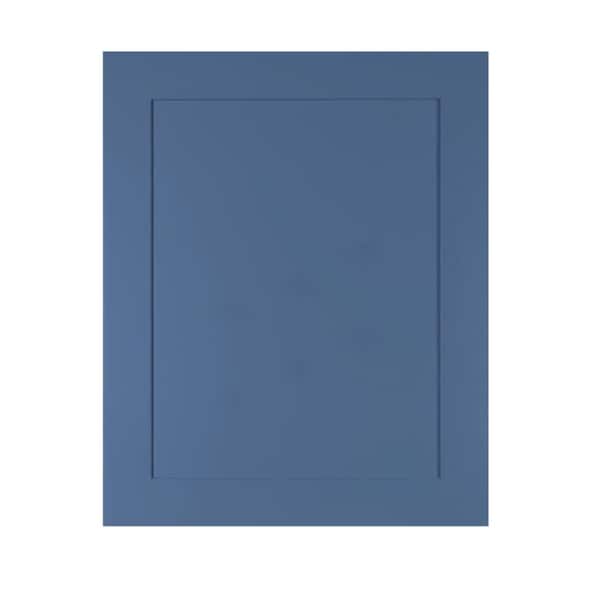 LIFEART CABINETRY Lancaster Shaker Blue Decorative Door Panel 24-in. W x 30-in H x 0.75-in D