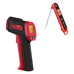 Digital Infrared Thermometer, Temperature Gun with Waterproof Digital Instant Read Meat Thermometer Companion