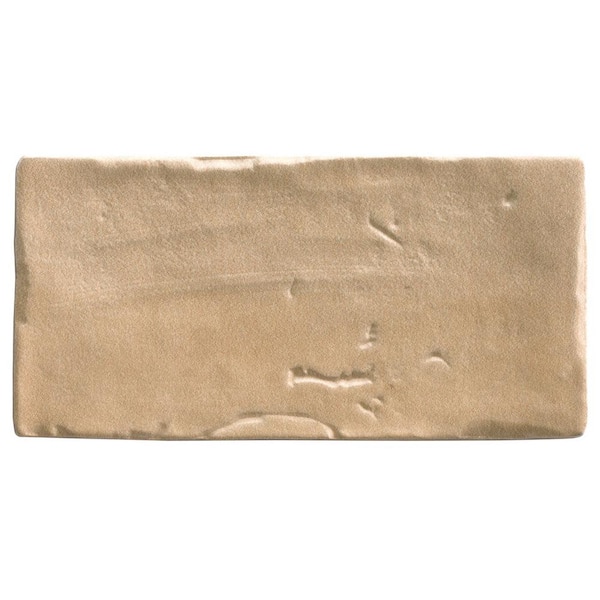 Ivy Hill Tile Tripoli Taupe 3.93 in. x 0.35 in. Matte Terracotta Look Ceramic Wall Tile Sample