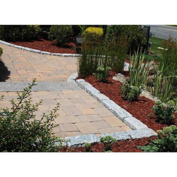 Nantucket Pavers Cobblestone 8 In X 4 Granite Gray Edger Kit Pallet Of 100 Pieces 20808 The Home Depot Nantucket Pavers Cobblestone 8 In X 4, Patio Paver Kits Home Depot