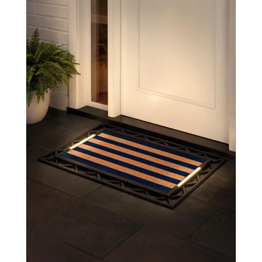 BriteStep Floral Bloom 38 in. x 26.5 in. Pressure-Activated, Wireless, Auto Shut-Off,  Indoor/Outdoor LED Door Mat price history on PriceWatchPro