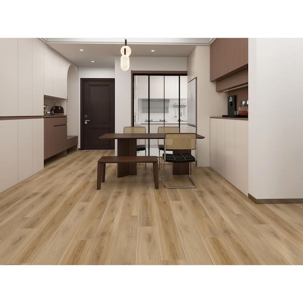 Perfection Makow Oak 20 MIL x 7.13" W x 49 in. L Click Lock U-Groove Waterproof Luxury Vinyl Plank (19.4 sq. ft. /box)