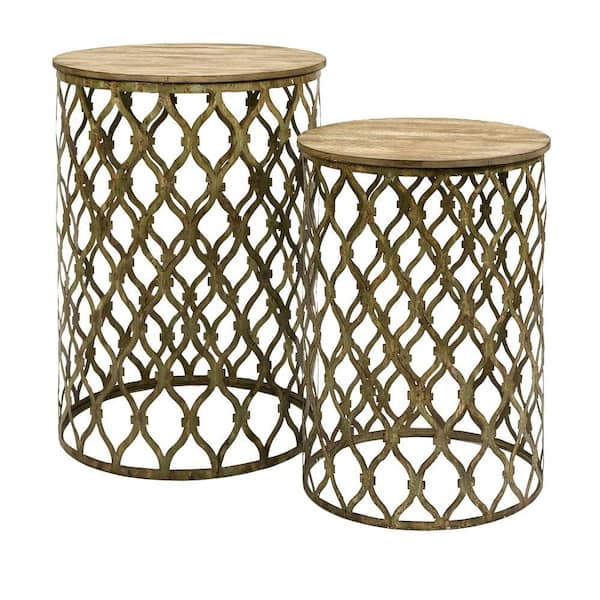 Filament Design Lenor Bronze 2-Piece Nesting End Table