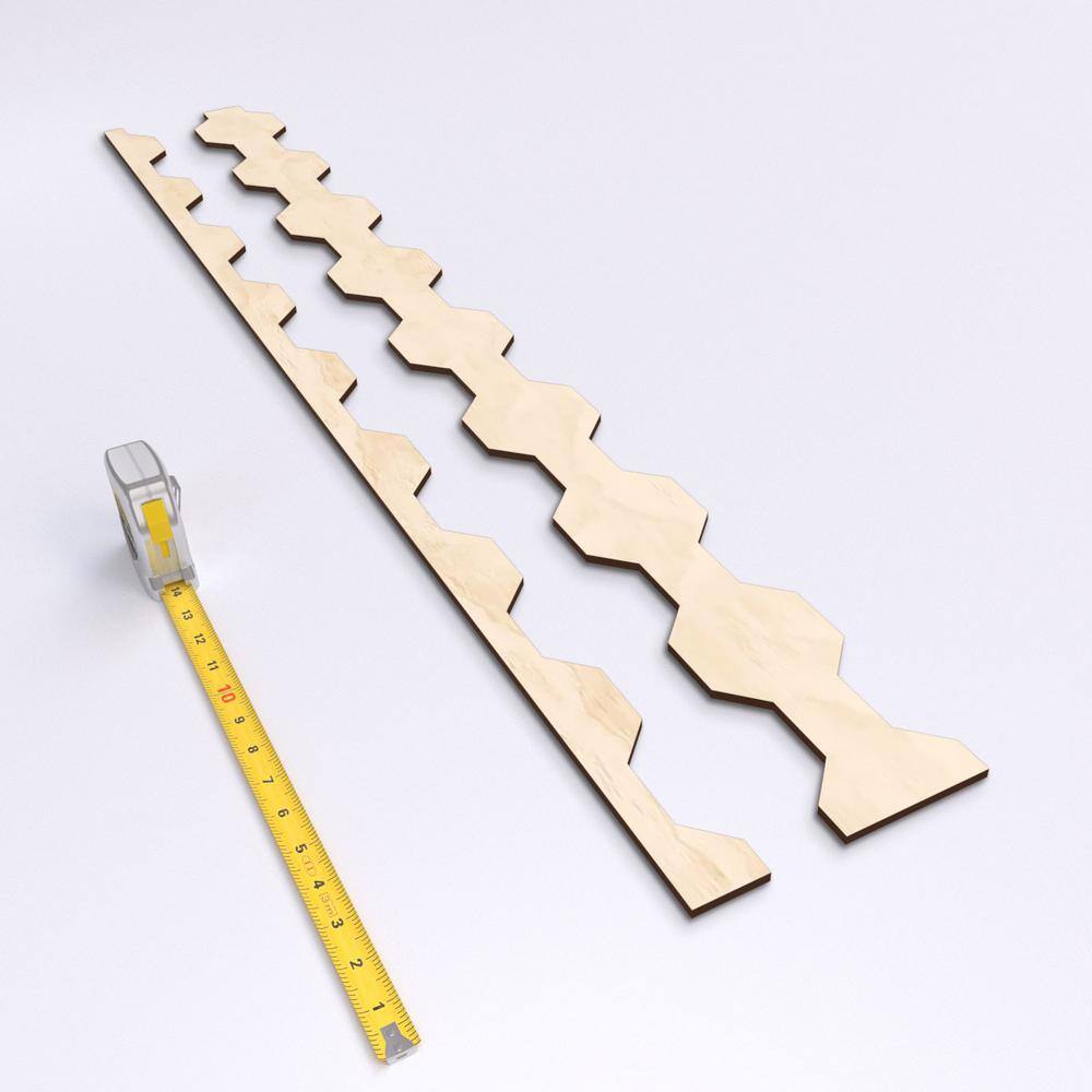 Pontiac Birch Adjustable Decorative Wood Slat Wall Panel Kit