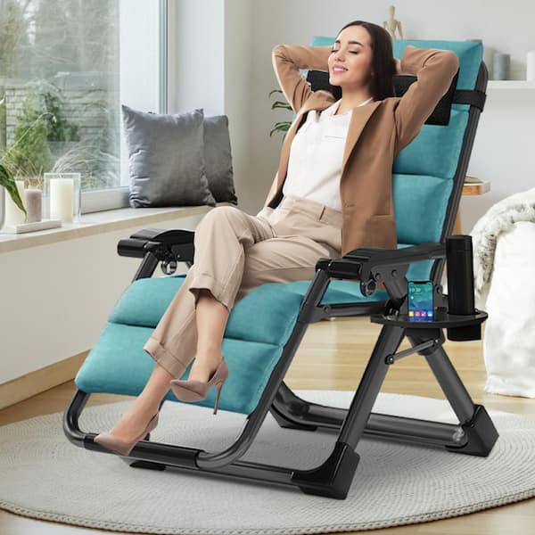 BOZTIY Folding Zero Gravity Chair Metal Frame Recliner Outdoor
