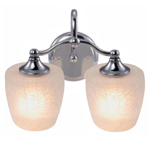 Unbranded Diana 12.12 in. 2 Lights Chrome Vanity Light