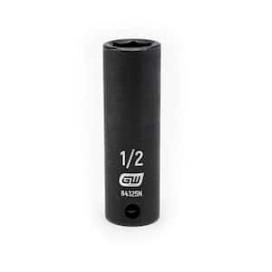 3/8 in. Drive 6 Point SAE Deep Impact Socket 1/2 in.