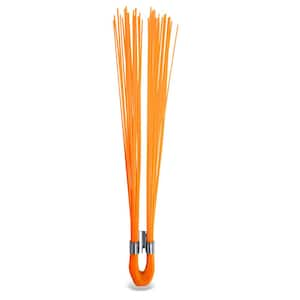 6 in x 0.5 ft Stake Whisker Markers, Flo-Orange, 500 EA