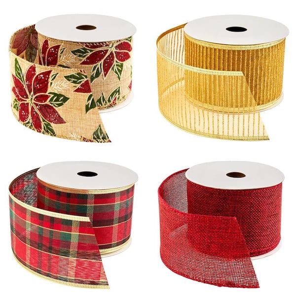 Home Accents Holiday 30 ft Holiday Traditions Classic Ribbon