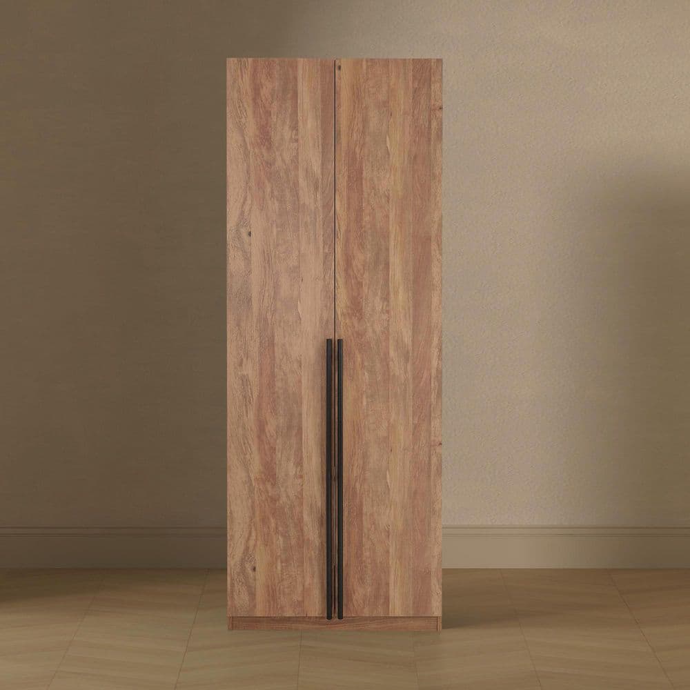 Manhattan Comfort Lee Golden Brown 31.5 in. Freestanding Wardrobe