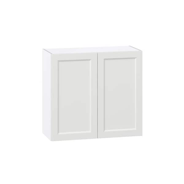 J COLLECTION 33 in. W x 14 in. D x 30 in. H x 14 in. D Alton Painted White Shaker Assembled Wall Kitchen Cabinet