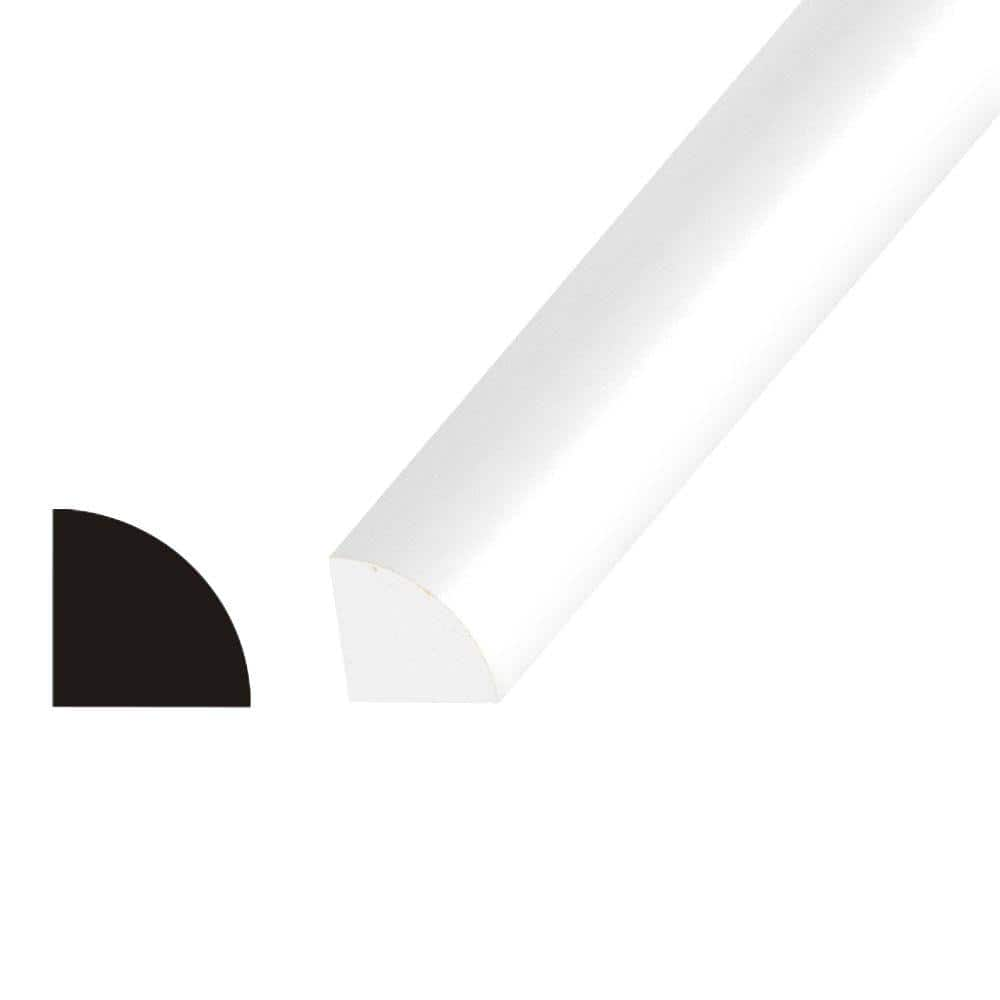 3/4 in. x 3/4 in. Composite Plastic Quarter Round Moulding TM105 The