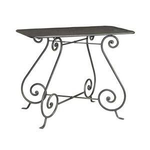 39 in. W Gramercy Black and Painted Console Table