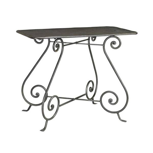 Home Decorators Collection 39 in. W Gramercy Black and Painted Console Table
