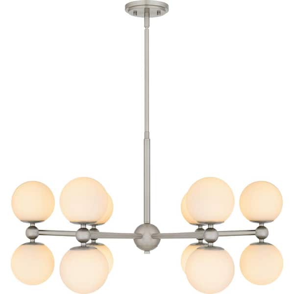 Quoizel Elser 12-Light Brushed Nickel Chandelier