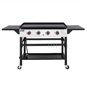 4-Burner 36 in. Flat Top Propane Griddle Gas Grill for Outdoor Events, Camping and BBQ