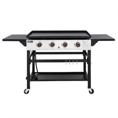 XtremepowerUS 17 in. x 16 in. Stainless Steel Comal Flat Top BBQ Cooking  Griddle For Double Stove 95533-H - The Home Depot