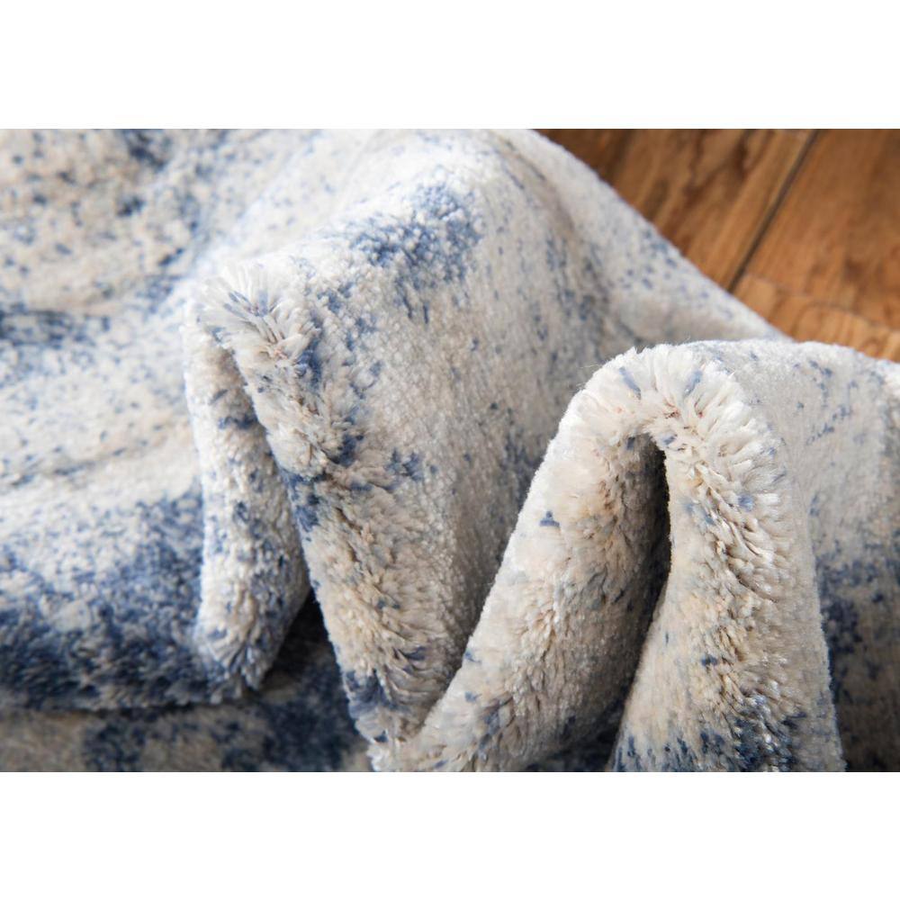 Navy Blue Braided Synthetic 8' x 10' Easy Care Area Rug