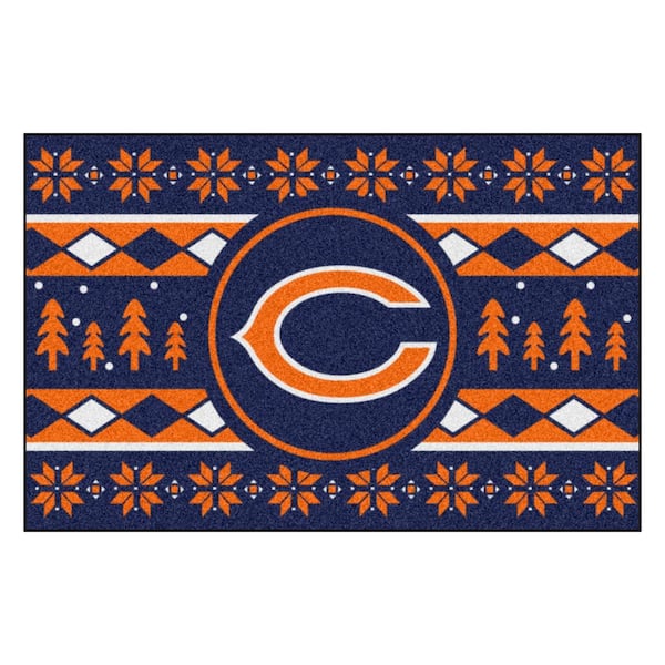 Chicago Bears Holiday Sweater Starter Mat