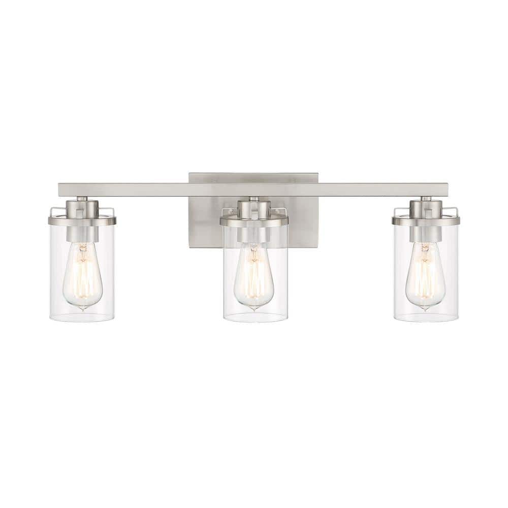 Jedrek 24" Brushed Nickel Dimmable Outdoor Vanity Light
