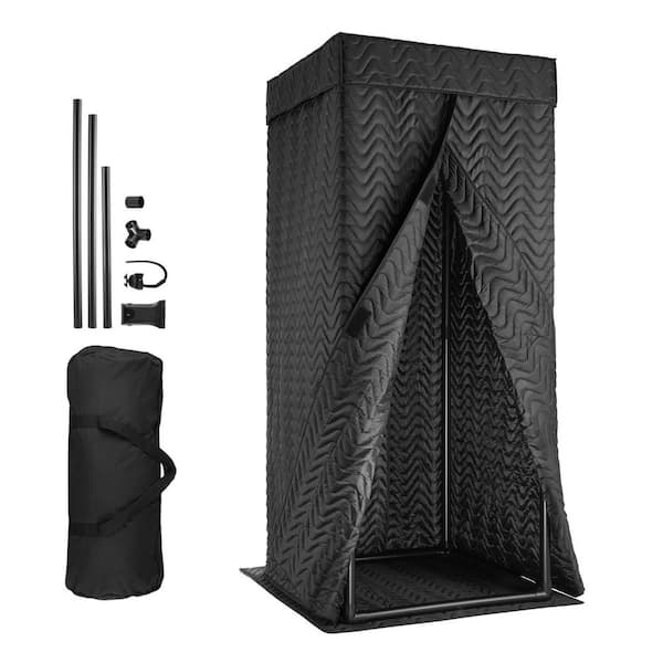 Portable Vocal Booth 6. 56 ft. Height Portable Recording Studio with Travel Bag Mobile Tablet Stand Soundproofing