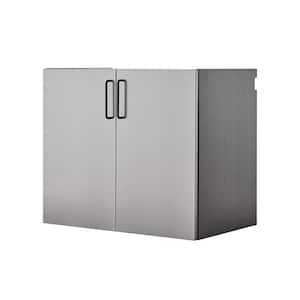 Astro Series Wood 1-Shelf Wall Mounted Garage Cabinet in Metallic Gray (32 in W x 28 in H x 20 in D)