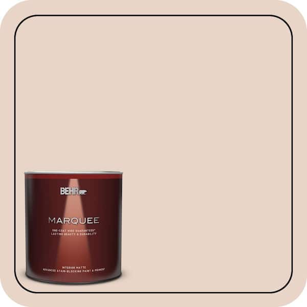 BEHR MARQUEE 1 Qt. #MQ3-37 Soft Shoe One-Coat Hide Matte Interior Paint & Primer