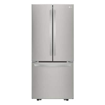 30 in. W 21.8 cu. ft. French Door Refrigerator in Stainless Steel