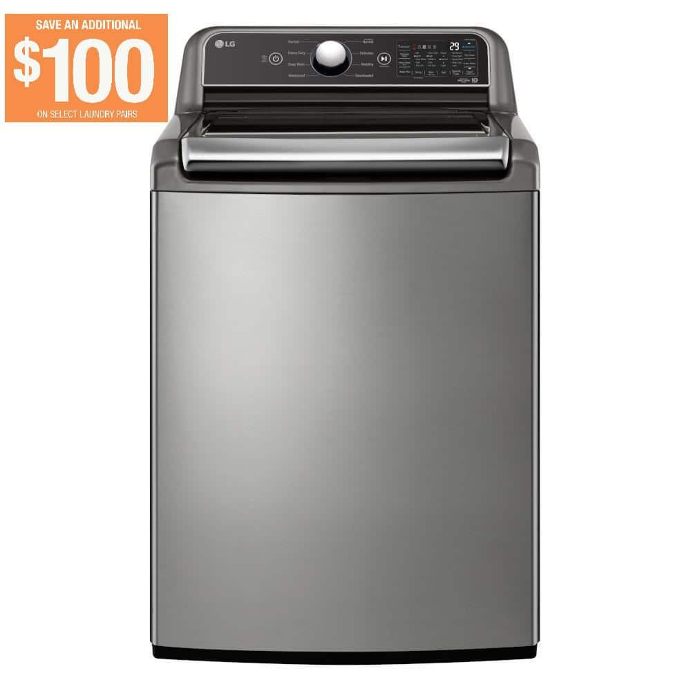 LG 5.5 cu. ft. Large Capacity Smart Top Load Washer with Impeller, NeveRust Drum, TurboWash3D in
