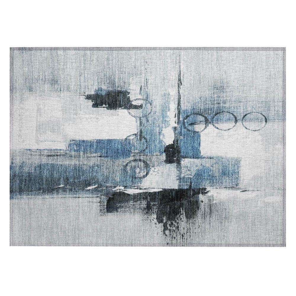 Chantille Machine Washable Indoor/Outdoor Abstract ACN2751 Blue 3 ft. x 4 ft. Area Rug price history on PriceWatchPro