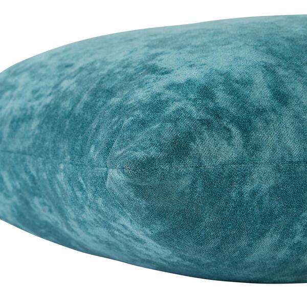 20-in Aqua Velvet Throw Pillow 20-in Aqua Velvet Throw Pillow