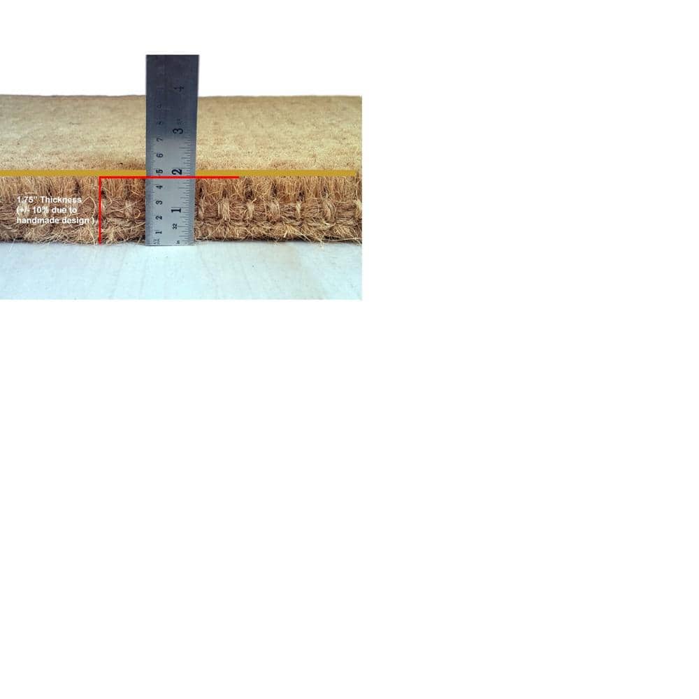 Heavy Duty Natural Coir Outdoor Doormat, 30" x 48"