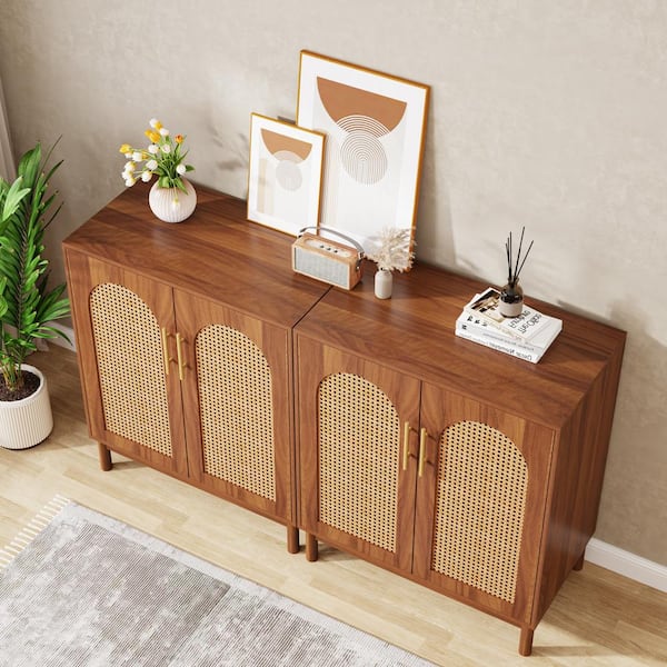 TRIBESIGNS WAY TO ORIGIN Alan Brown Wood 59 in. Sideboard Buffet