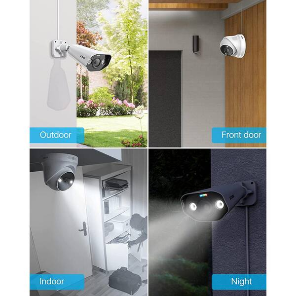 ZOSI 4K UHD 16-Channel POE 4TB NVR Security Camera System with 12