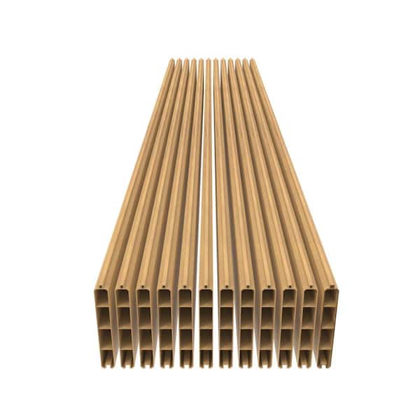 Freedom Alloy Mixed Material 6-ft H x 6-in W Sand Vinyl Privacy Fence Infill