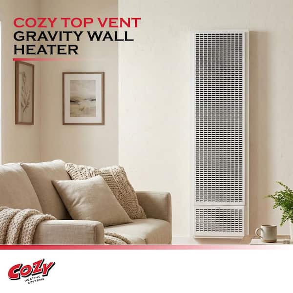 Cozy 25,000 BTU Top Vent Natural Gas Wall Heater C255H - The Home