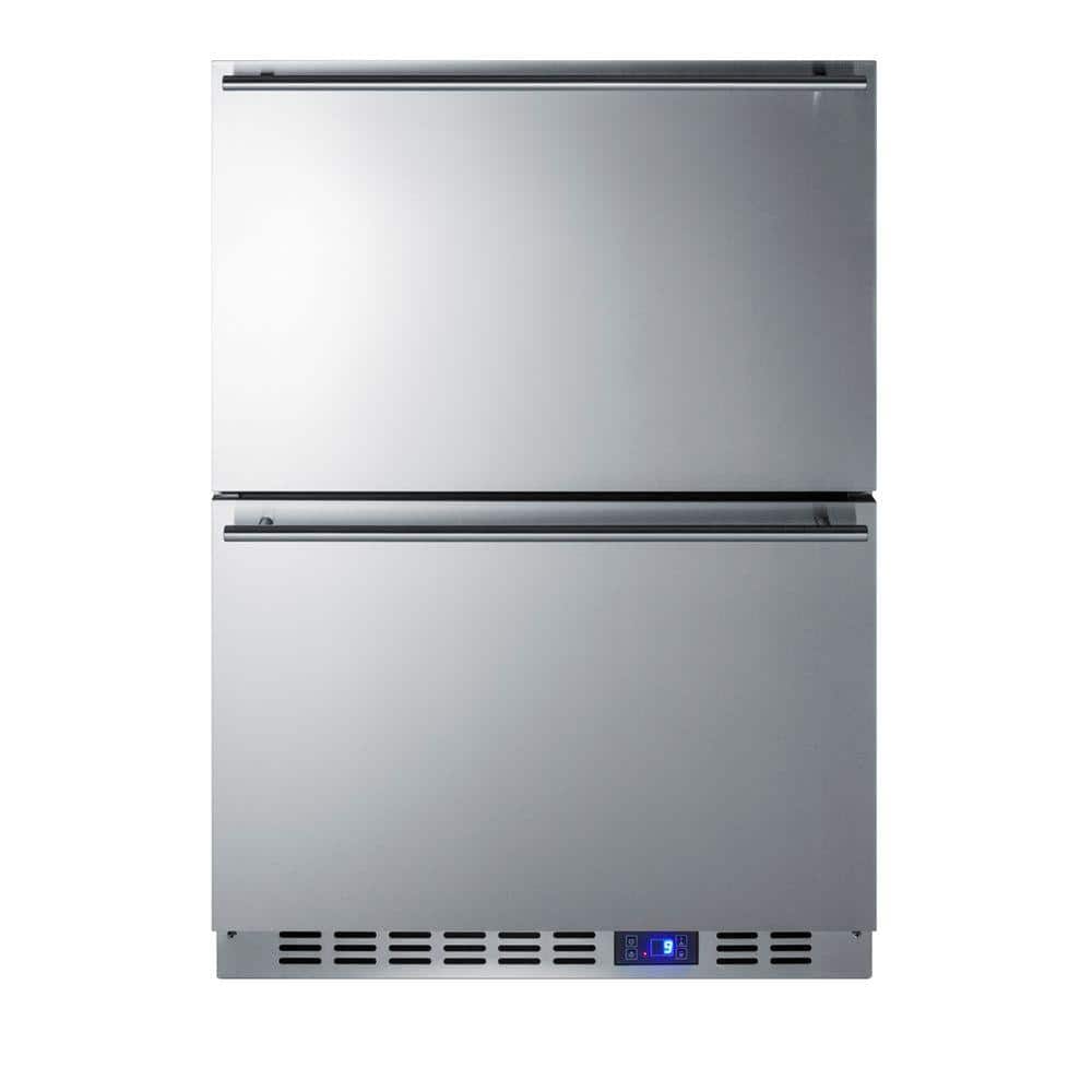 Summit Appliance 3.5 cu. ft. Upright Freezer in Stainless Steel, Drawer Style, Silver -  SCFF532DSS